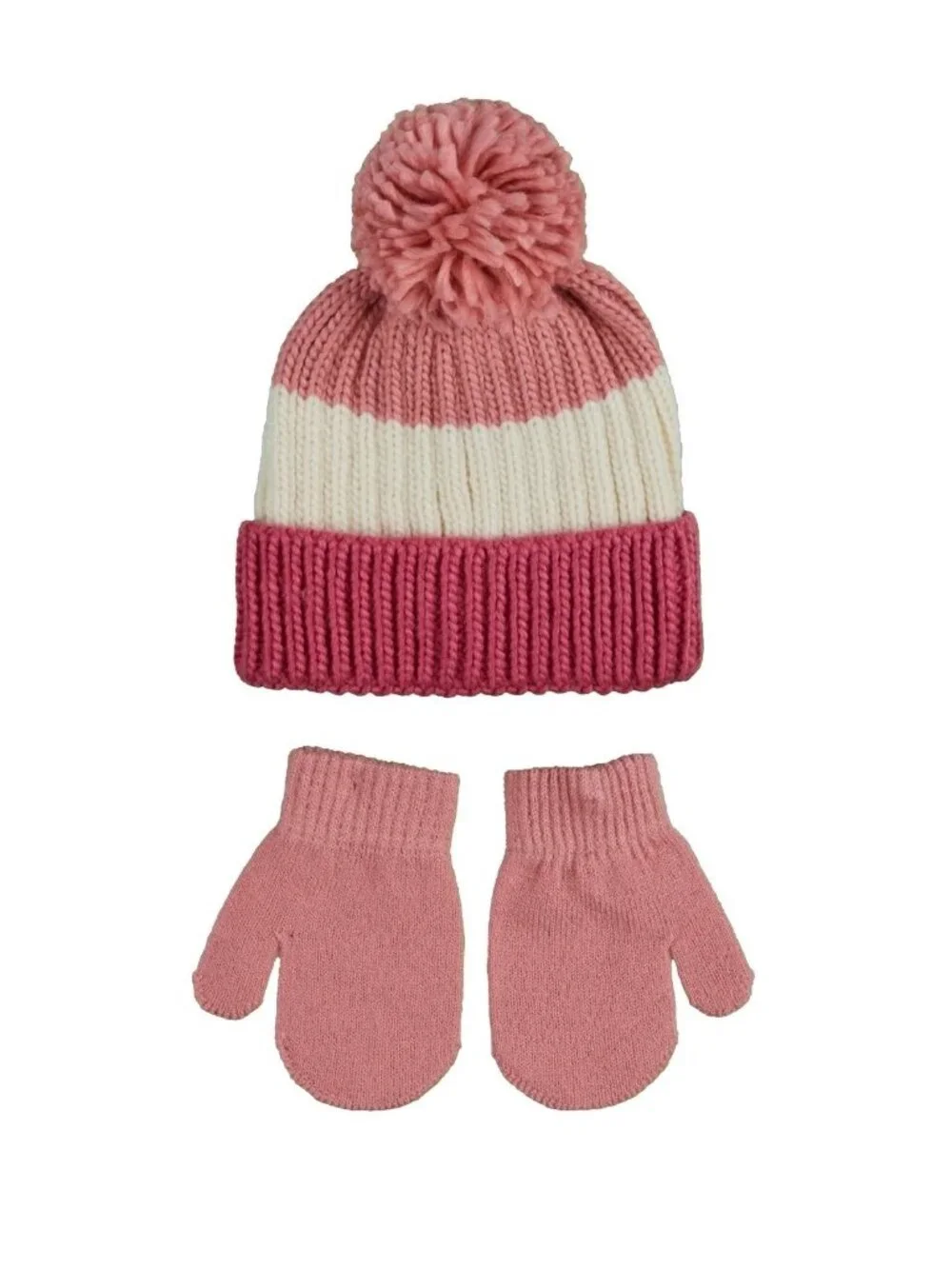 Swiss Tech Toddler Knit Beanie and Mitten Set / One Size / 24 Months and Up